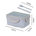 thumbnail image 3 of BAOPAI Boîte à Lunch Réutilisable avec 3 Compartiments, Étanche et Compatible Micro-Ondes, Comprend des Baguettes et des Cuillères pour la Préparation des Repas et les Adultes, 3 of 6