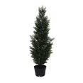 thumbnail image 1 of Vickerman Arbre de Cèdre Vert Artificiel en Pot de 3 Pieds Résistant aux UV, 1 of 3