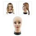thumbnail image 3 of HILABEE Female Mannequin Head Bald for Making Wigs Training Massage Practice Hat Display Skin, 3 of 9