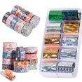 thumbnail image 2 of 1 Box Starry Sky Nail Foil Sticker Holographic Nail Paper Candy Color Nail Shimmer Transfer Sticker Manicure Decorations Holographic Nail Paper Decals, 2 of 9