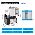 thumbnail image 4 of DC 12V/24V Mini Small Negative Piston Vacuum Pump, Pressure Suction Diaphragm Portable Vacuum Pump VN-C1 ,Long Lasting, 4 of 7