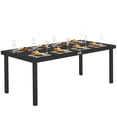 thumbnail image 1 of Outsunny Table à Manger d'Extérieur, 8 Places pour Patio, Pelouse, Noir, 1 of 10