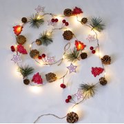 Multicolor Christmas Lights Led String Copper Wire Fairy Lights Chain Tree Decoration Party Decor Indoor Lighting Battery Operated Multicolor Pvc #992vJ
