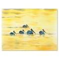thumbnail image 2 of Designart Pelicans On The Yellow River Canvas Wall Art, 2 of 4