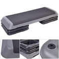 thumbnail image 1 of Costway 43" Aerobic Stepper Step Cardio Fitness Exercise Adjust 4"-6"-8" w/ Risers, 1 of 10