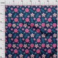 thumbnail image 2 of oneOone Polyester Lycra Fabric Leaves & Floral Artistic Decor Fabric Printed BTY 56 Inch Wide, 2 of 4