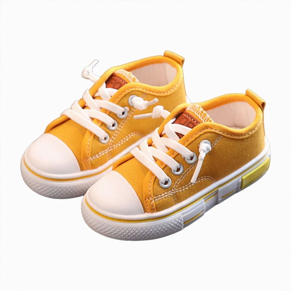 gdxvjhbj Kid Shoes Kids Shoes Running Shoes Girls Boys Primary School Students Sports Shoes Summer and Autumn Casual Shoes Size 8 (Yellow,Toddler 8)