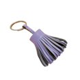 thumbnail image 1 of serony Keychain Decorative Keyring Leather Pendant Tassel Handmade Handicraft Key Chain Hanging Decoration Holder Purse Wallet Light Purple, 1 of 6