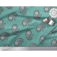 thumbnail image 2 of Soimoi Poly Georgette Fabric Paisley Block Print Sewing Fabric Yard 42 Inch Wide, 2 of 3