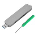 thumbnail image 1 of USB3.1 Type-A+Type-C 2-in-1 to NVME Hard Disk Box SSD Hard Disk Drive Case Enclosure, 1 of 8