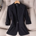 thumbnail image 1 of Soki Women's 3/4 Sleeve Lightweight Work Office Blazer Jacket (S-3XL), 1 of 4