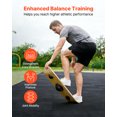 thumbnail image 2 of VEVOR Balance Board, Wobble Board Trainer for Adults 3-Level Adjustable Base, Premium Wooden Balance Training Equipment, Slip-Resistant Surface for Core Workout, Standing Desk Exercise, Home Gym, Yoga, 2 of 9