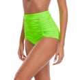 thumbnail image 3 of RELLECIGA Women's High Waisted Ruched Bikini Bottom, 3 of 8