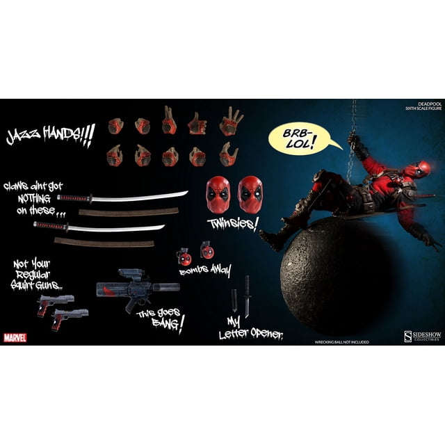 Marvel Figurine Articulée de Collection 12 Pouces 1/6 Scale Series - Deadpool Sideshow