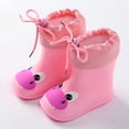 thumbnail image 2 of NOKIO High-Traction PVC Rain Boots for Kids Reinforced Toe Guard Classic Cartoon Graphics 𝗪aterproof Durable Rubber Construction Toddler All-Weather Shoes, 2 of 4