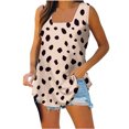 thumbnail image 4 of Cameland T-Shirt Ample Confortable Sans Manches à Encolure Carrée Imprimée pour Femmes, Blouse Décontractée, Hauts, 4 of 5