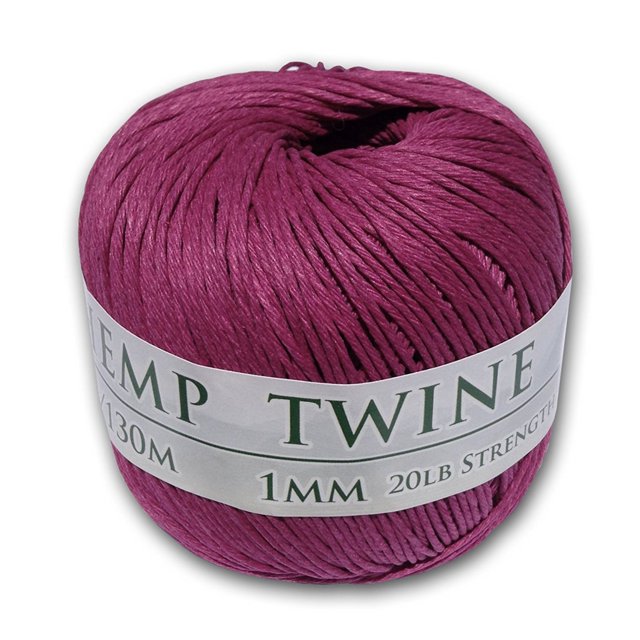 Boule de Ficelle au Chanvre Magenta 1 mm