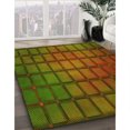 thumbnail image 3 of Ahgly Company Machine Washable Indoor Square Transitional Red Brown Area Rugs, 8' Square, 3 of 7