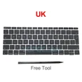 thumbnail image 4 of New Keycaps US UK Spain French Russian For Macbook Pro Retina 13" A1708 Keyboard Keys Replacement key cap 2016 2017 Czech, 4 of 6