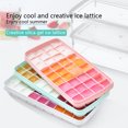 thumbnail image 4 of ruzhgo Ice Cube Tray Mold with Lid Reusable Rectangle Cubes Cream Maker Trays Removable Washable Freezer DIY Molds Kitchen Bar Light Green White, 4 of 6