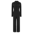 thumbnail image 1 of Yhong Womens Long Sleeve Coverall Mechanic Uniform Workwear Boiler Suit Overalls Loose Fit Jumpsuit Rompers Black XXL, 1 of 7