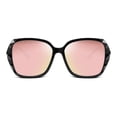 thumbnail image 4 of FEISEDY Polarized Women Square Sunglasses Sparkling Composite Shiny Frame B2289, 4 of 6