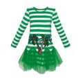 thumbnail image 1 of Robe Fille Verte Cocotier Rayé Taille Basse Tutu 6 Ans, 1 of 6