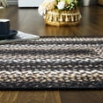 thumbnail image 2 of Garvee 2x3 Small Entryway Rug Braided Printed Doormat Washable Boho Door Mat Farmhouse Rustic Geometric Rug for Laundry Kitchen, Black, 2 of 6