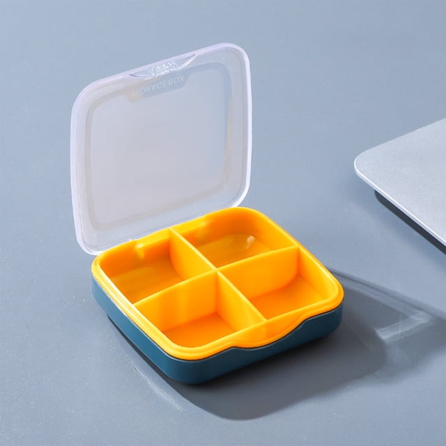 Portable Medication Organizer Pill Case | Travel Medicine Storage Box | Moisture-Proof Tablet Holder | Compartmented Drug Container for Home, Office, and Travel