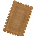 thumbnail image 2 of Handmade Braided Natural Farmhouse Jute Scalloped Rugs , Home Décor Natural Jute Rugs & Carpet Size , 2 x 3 Feet ( 60 cm x 90 cm )Rectangle, 2 of 3