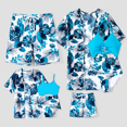 thumbnail image 1 of PatPat Family Matching Drawstring Swim Trunks or Cut Out Lace UP Back One-Piece Swimsuit, 1 of 7