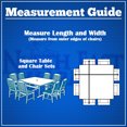 thumbnail image 5 of Housse pour Mobilier d'Extérieur NEH, Ensemble de Table et Chaises de Patio Carrés - 100 Pouces L x 100 Pouces L x 32 Pouces H - Matériau Respirant, Protection contre les Rayons du Soleil et Housse de Rangement Résistante aux Intempéries - Gris avec Ourlet Noir, 5 of 5