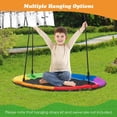 thumbnail image 3 of Gymax Swing Frame Stand with 2 Swing Set Swing Sets for Backyard w/ Ground Stakes, 3 of 10