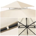 thumbnail image 4 of serony Canopy Top Cover Replacing Components Camping Picnic Tent Roof Component Gazebo Accessories Dual-layer Replacement Accessory Dark Green/Double, 4 of 9