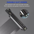 thumbnail image 4 of PCIE 4.0 X16 Extender Riser Cable, EMI Shielding Flexible PCIE 4.0 X16 Cable, Female 90 PCIE GPU Graphic Card Extension Cable for RTX3090ti RTX3090 RTX3070ti RTX3070, 4 of 8