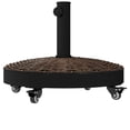 thumbnail image 1 of Outsunny Parasol de Patio Rond en Résine de 20,5 Pouces avec Base et Roues Freinées, 1 of 10