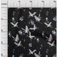 thumbnail image 1 of oneOone Georgette Viscose Fabric Dot|Floral & Stork Bird Printed Craft Fabric BTY 42 Inch Wide, 1 of 4