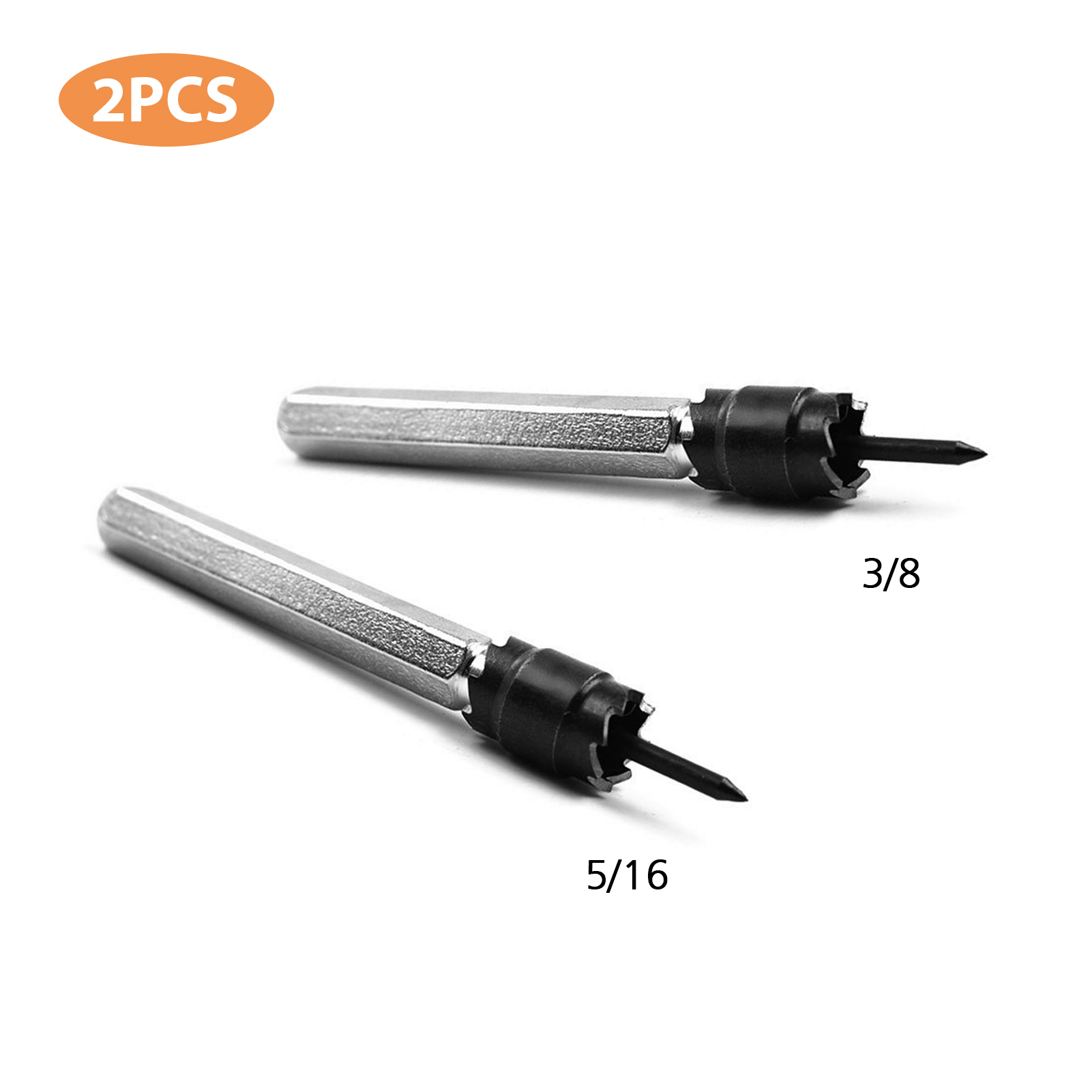 Amdohai Weld Cutter HSS Rotary Weld Cutter Remover Drill Bits Tool 2Pcs 3/8 and 5/16 inch for Power Drill Welding