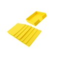 thumbnail image 2 of ziyahi Square Drinks Coaster Silicone Cup Tea Mat Square Cup Holder Mug Glasses Set Yellow, 2 of 8
