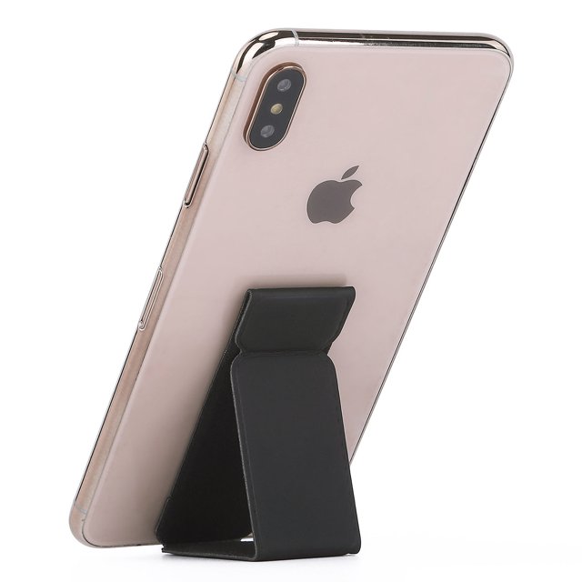 PANDACO Poignée et Support pour Téléphone Pliables et Rabattables Noirs