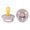 Dusky Lilac, variant on BIBS Pacifiers | Natural Rubber Baby Pacifier | Set of 2 BPA-Free Soothers | Made in Denmark | Size 6-18 Months
