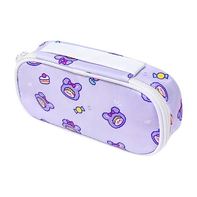 TopLLC Storage Bins High Beauty Style Super Large Capacity Student Pen Bag Makeup Bag Storage Bag Storage Bags