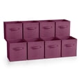 thumbnail image 1 of Sorbus Fabric Storage Bins 11" Foldable Cubes With Handles For Pantry, Cubbies, Toy And Closet Shelving Organization - 8Pk, 1 of 7