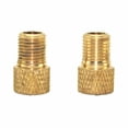 thumbnail image 1 of 2Pc Brass Adaptor for Converting Presta to Schrader Bicycle Valve, 1 of 4