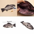 thumbnail image 2 of Product Classification Stationery Bag - Pencil Pouch with Zipper Realistic Make Up Fish Bag Pen Pen Shape Stationery, 2 of 6