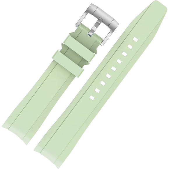ABDFHE-Bands for Moonswatch Watch,Curved No Gap Silicone Strap,Compatible with Omega X Swatch Moonswatch Speedmaster 20mm Watch,Swatch Omega Moonswatch Speedmaster Watch Replacement Strap for Women M