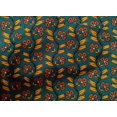 thumbnail image 4 of oneOone Cotton Poplin Fabric Leaves & Floral Block Printed Craft Fabric BTY 42 Inch Wide, 4 of 4