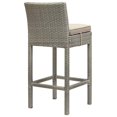 thumbnail image 3 of Modway Conduit 30"" Patio Bar Stool in Light Gray and Beige, 3 of 3