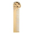 thumbnail image 2 of Stainless Steel Beard Comb Skull Shaped Handle Styling Tool Home Salon Men Mustache Hair Comb, 2 of 7