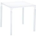 thumbnail image 1 of Siesta ISP758-WHI Table Carrée de 28 Po en Mangue et Alu, Blanche, 1 of 11
